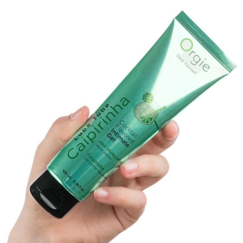 Orgie - Lube Tube Cocktail Caipirinha Gel Íntimo Besable Base Agua 100 Ml