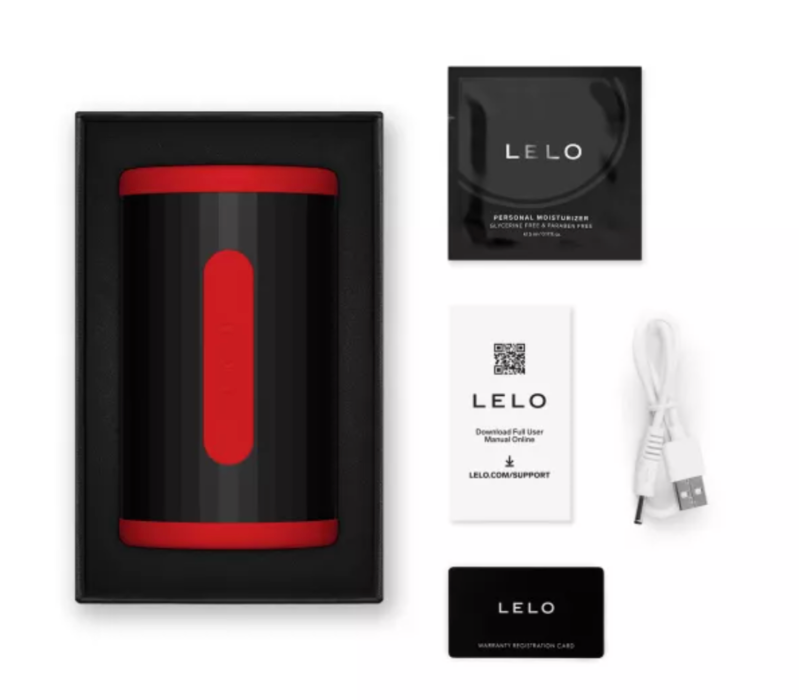 Lelo - F2s Double Sonic Masturbador Masculino Con Doble Estimulación Sónica Rojo