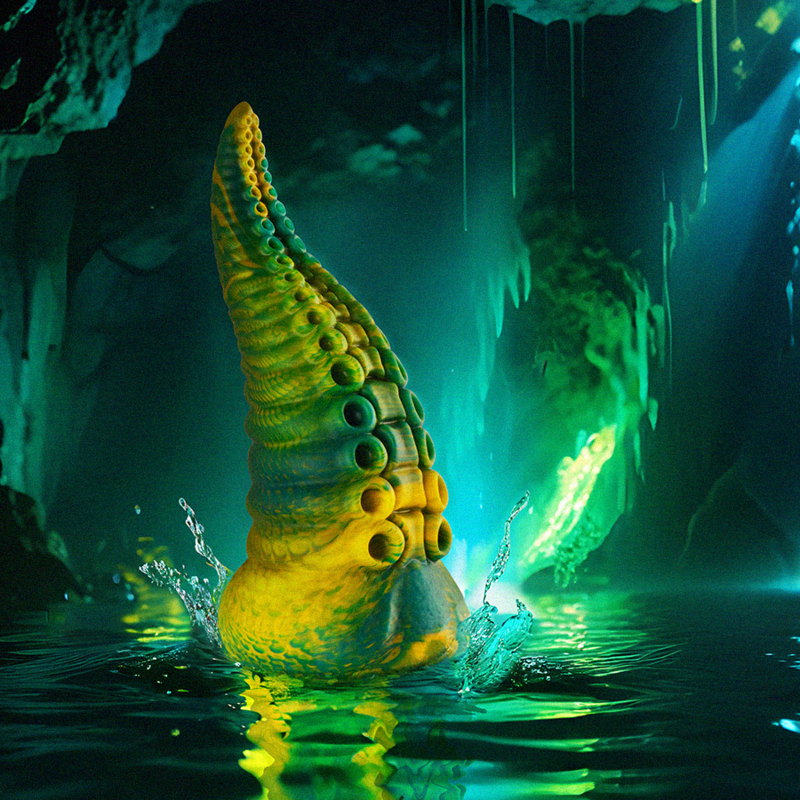 Epic - Cetus Dildo Tentáculo Verde Tamaño Pequeño