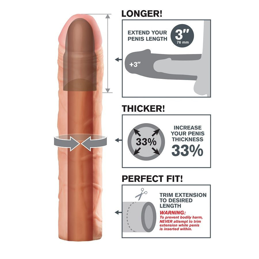 Fantasy X- Tensions - Perfect 3 Extensión Para El Pene