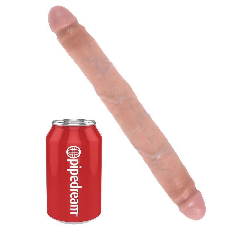 King Cock Pene Doble De 12 - Color Natural