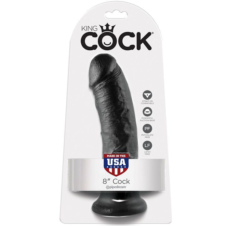 King Cock Pene De 8 - Color Negro