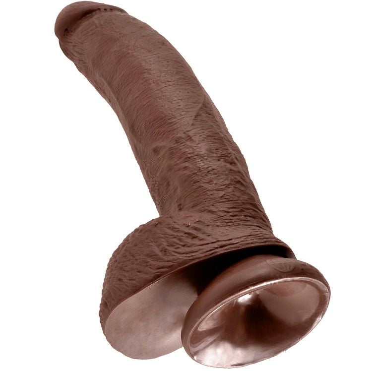 King Cock 9 Pene Realistico Marron 22.9 Cm