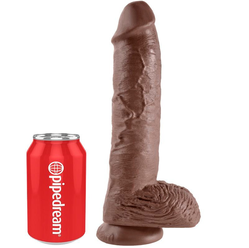King Cock - 10 Pene Realistico Marron 26.5 Cm