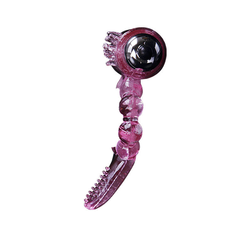Baile - Anillo Silicona 10 Ritmos Lengua Con Vibración Rosa