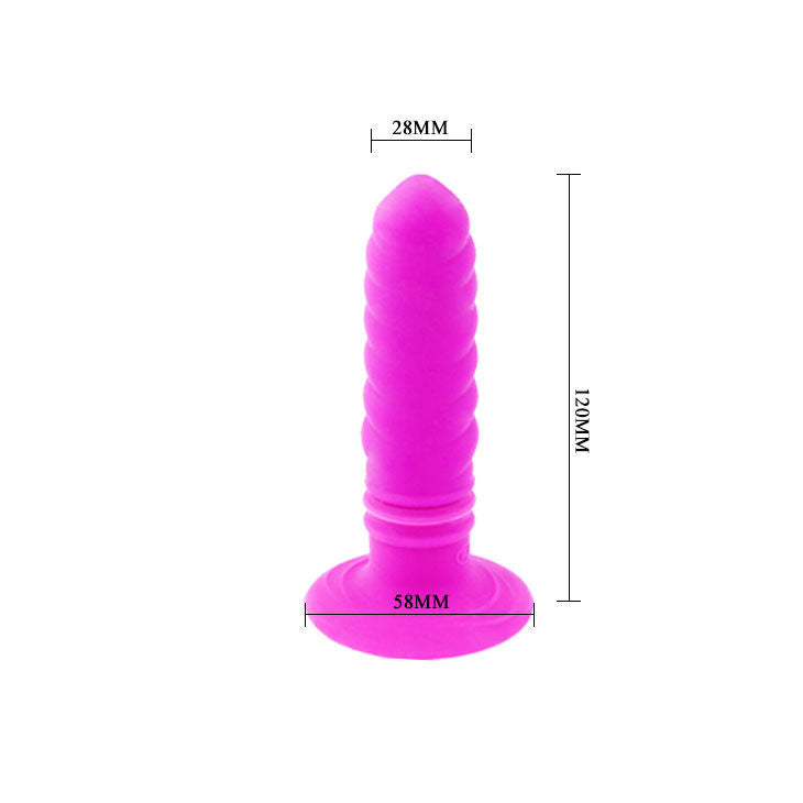 Vibrador Twist Plug Anal Púrpura