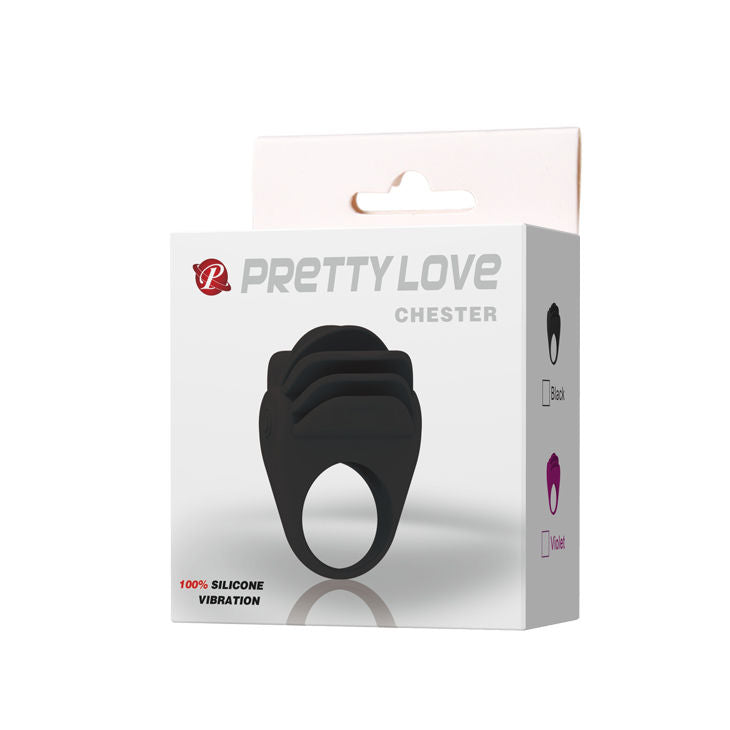 Pretty Love - Chester Anillo Vibrador Negro