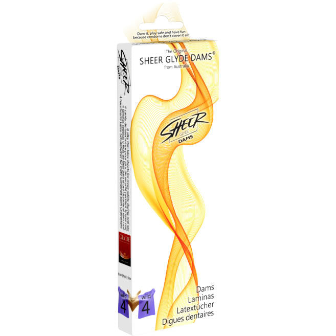 Sheer Glyde - Dams Láminas Latex Sexo Oral Moras Silvestres