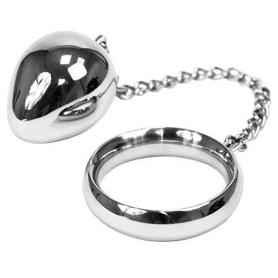 Anillo Metalhard Cock Ring 50mm + Cadena Con Bola Metal