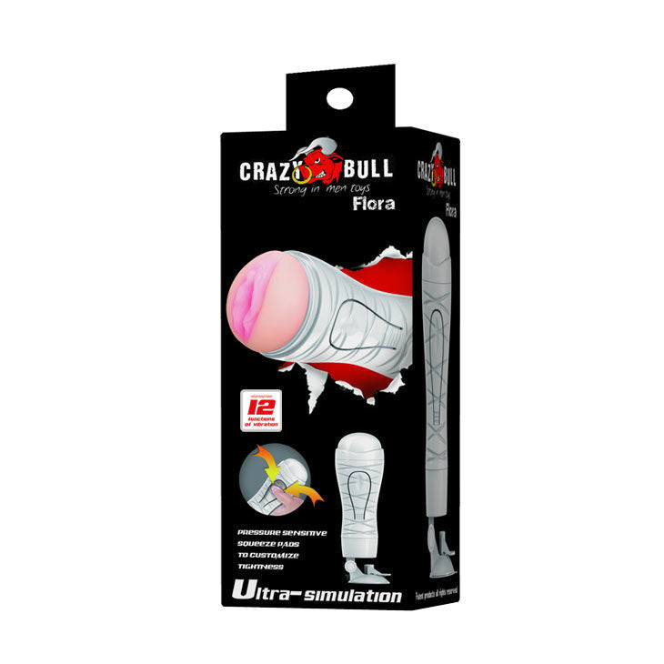 Flora Masturbador Vagina Recargable Crazy Bull