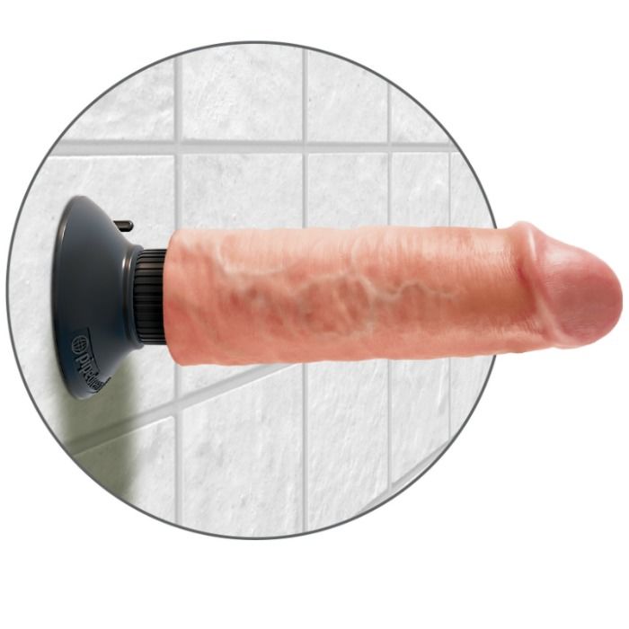 King Cock Dildo Vibrador 15.24 Cm Natural