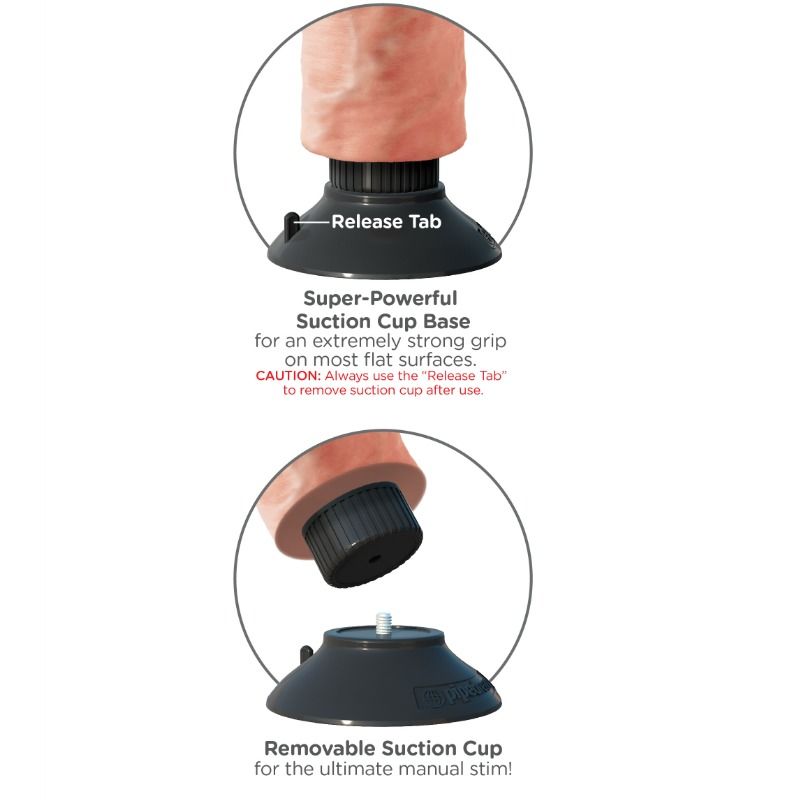 King Cock - Dildo Vibrador 25.5 Cm Natural