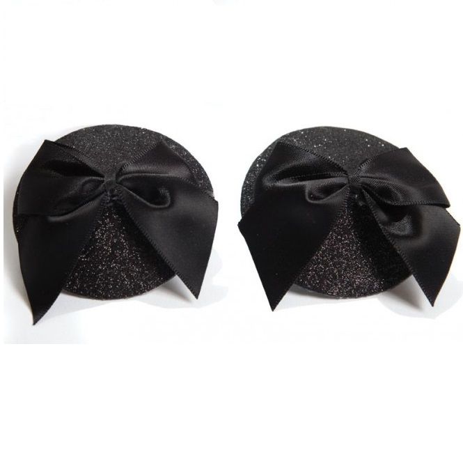 Bijoux Indiscrets - Burlesque Cubrepezones Brillantes Con Lazo