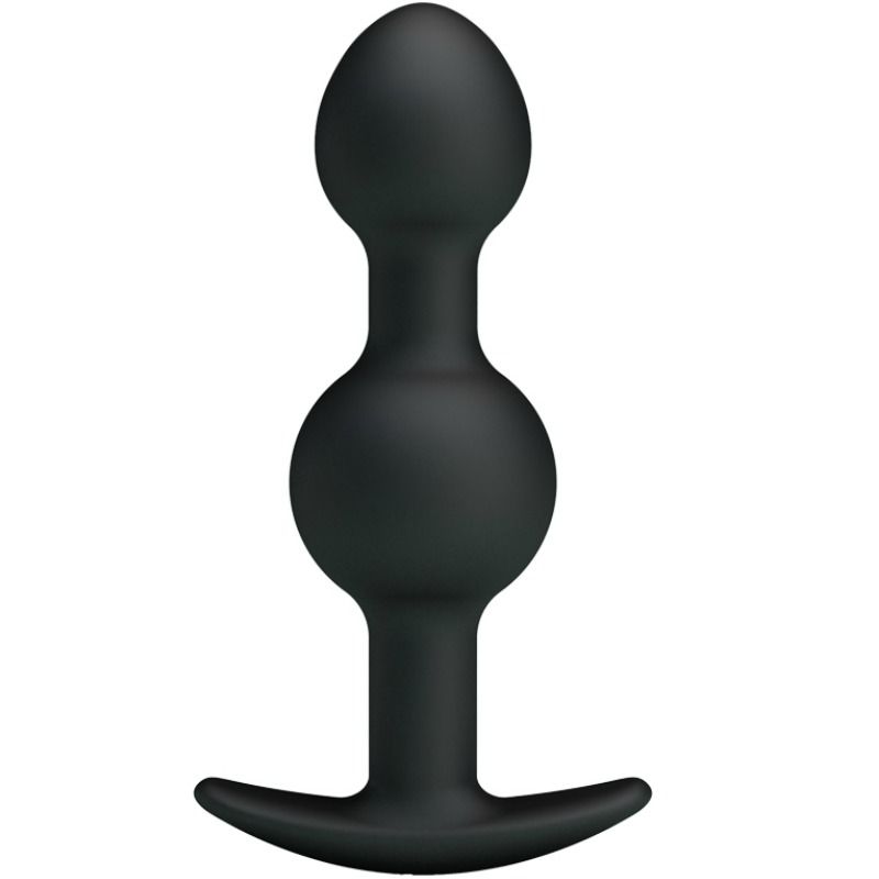 Plug Pretty Love - Bolas Anales Silicona Estimulacion Especial 10.3 Cm - Negro