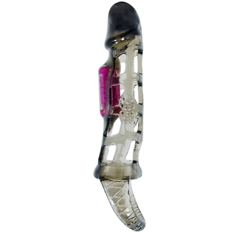 Baile Funda Extensora Pene Con Vibracion Y Strap 13.5 Cm