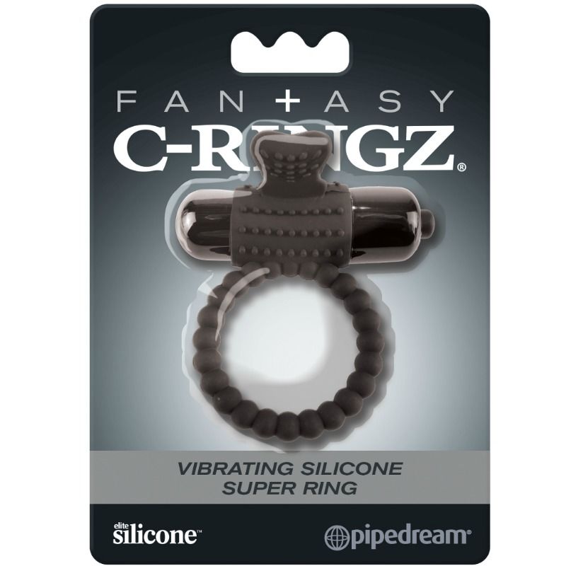 Fantasy C-Ringz - Anillo Vibrador De Silicona Negro