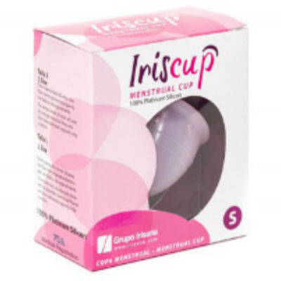 Iriscup - Copa Mestrual Rosa Pequeña + Bolsa Esterilizadora Gratis