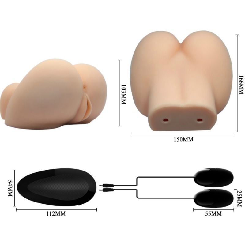 Vagina Y Ano Realisticos Con Vibracion Crazy Bull - Posicion 6