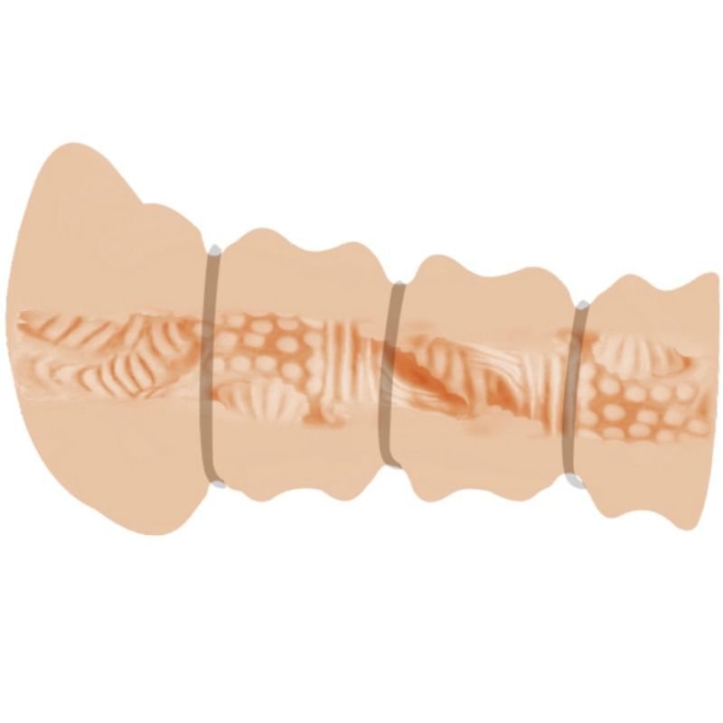 Crazy Bull - Masturbador Con Anillos Modelo Vagina 2