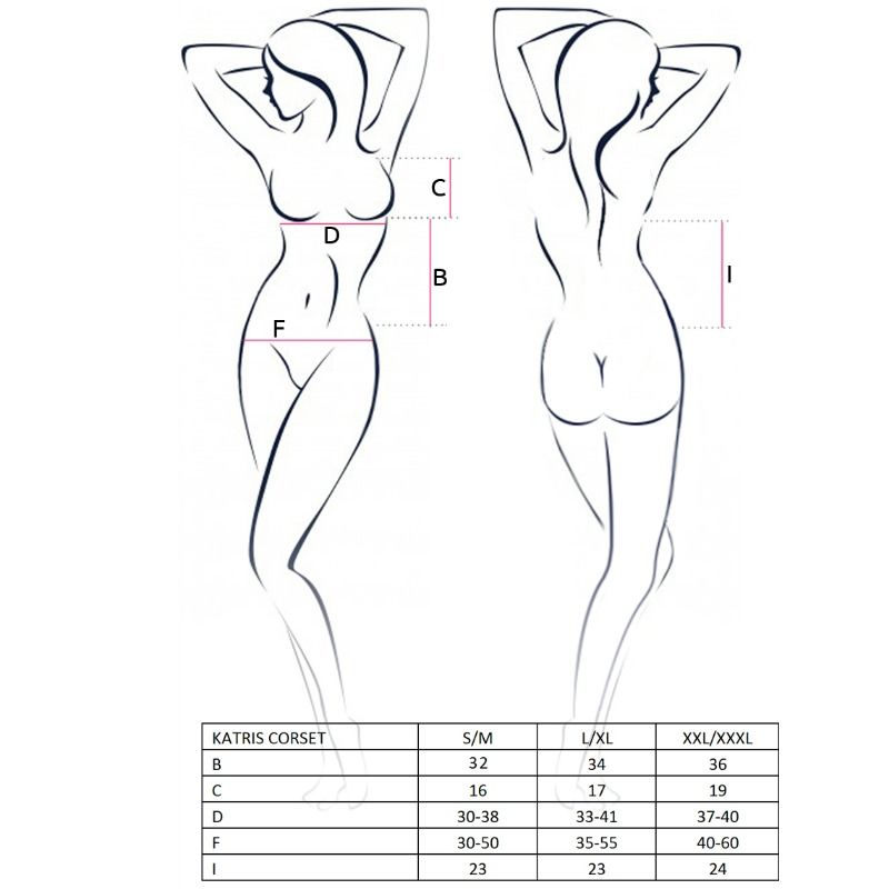 Passion - Woman Katriss Corset Negro Talla L/Xl