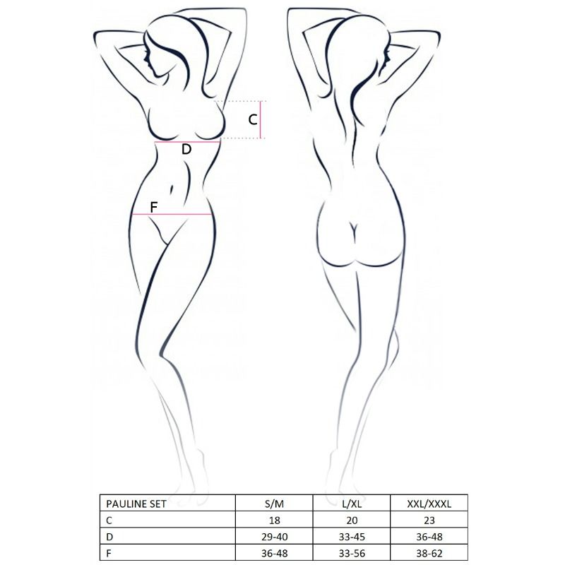 Passion - Woman Pauline Set 3 Piezas Talla L/Xl