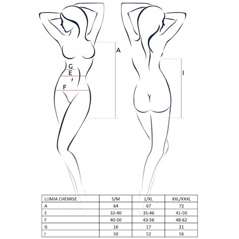 Passion - Woman Lumia Chemise Negro Talla L/Xl