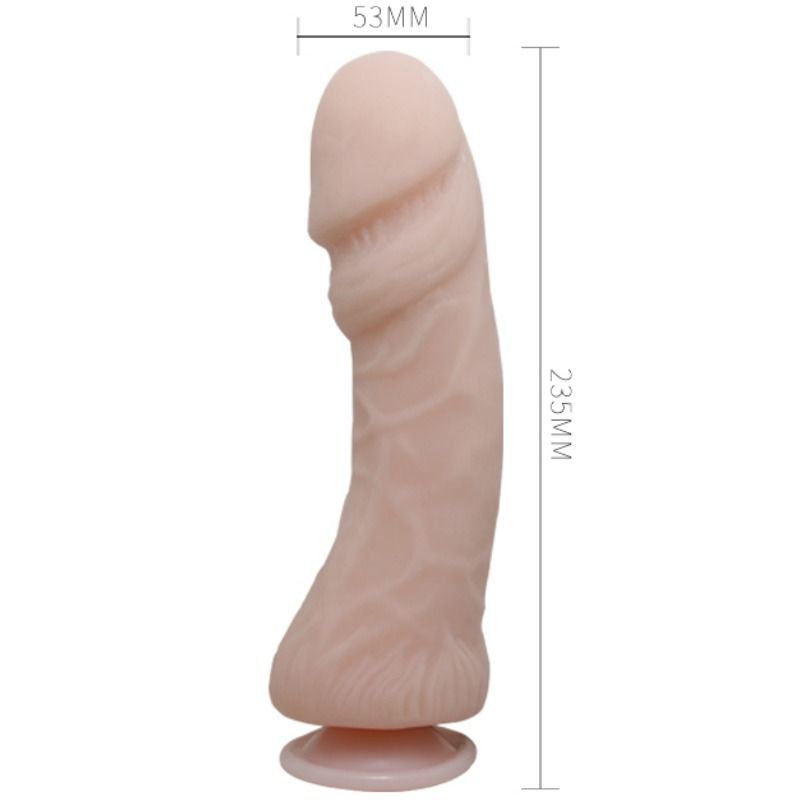 The Big Penis Dildo Con Vibracion Natural 23.5 Cm