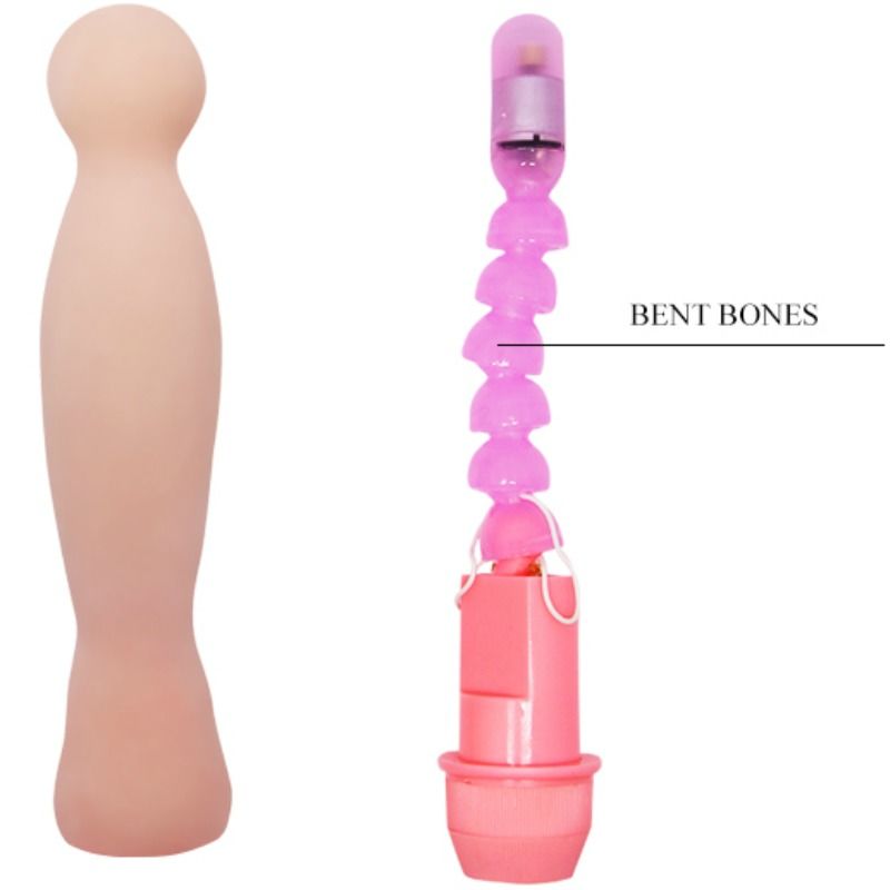 Baile Dildo Vibrador Color Natural 22 Cm