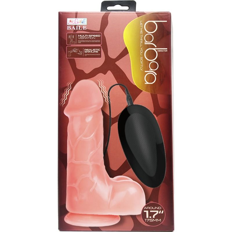 Baile - Vibrador Realístico Bárbara Natural 21 Cm