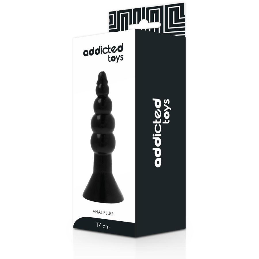 Addicted Toys - Anal Plug 17 Cm Negro