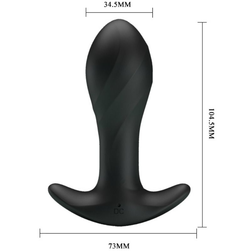 Pretty Love - Vibrador Anal Negro