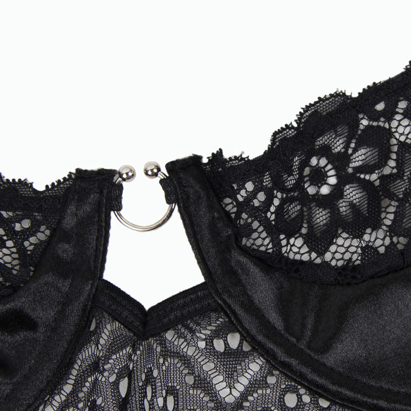 Subblime - Corset Y Cinturon Negro S/m