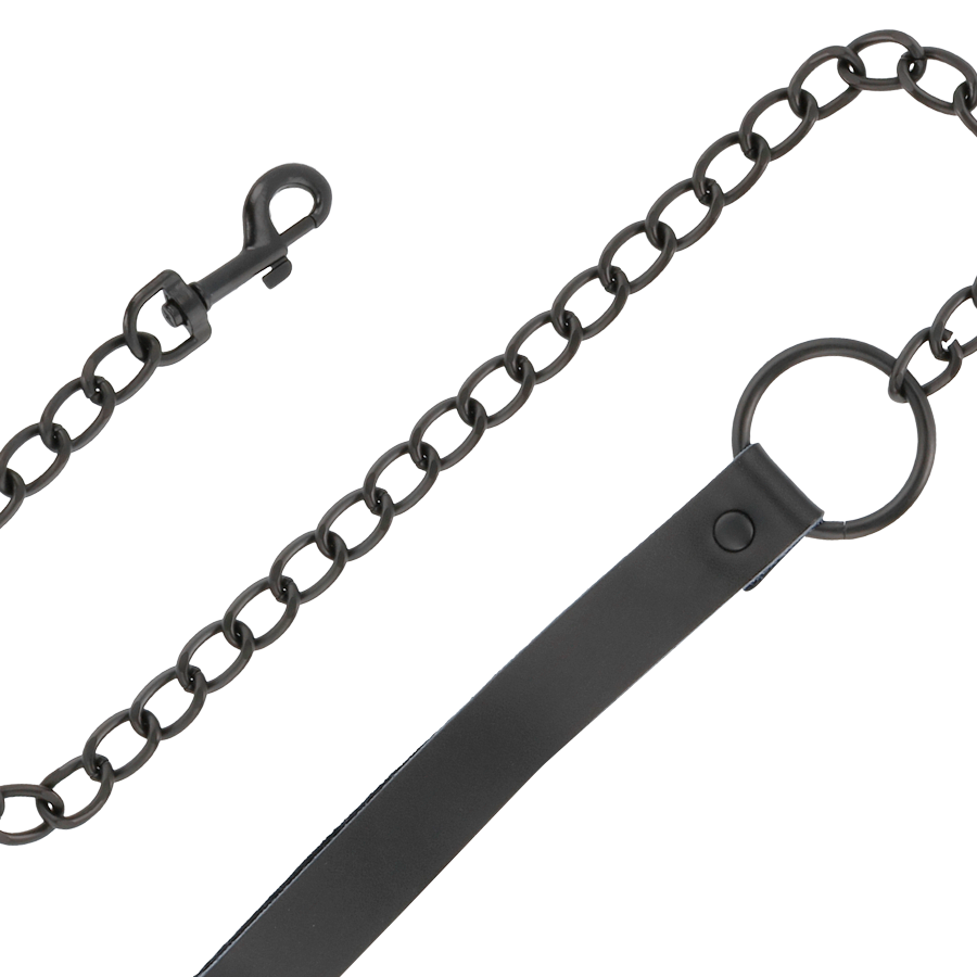 Darkness - Collar Con Cadena Negro