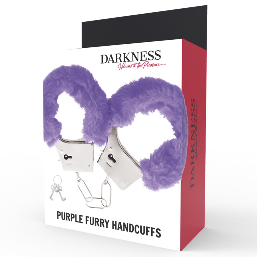 Darkness - Esposas Metal Forradas Lila
