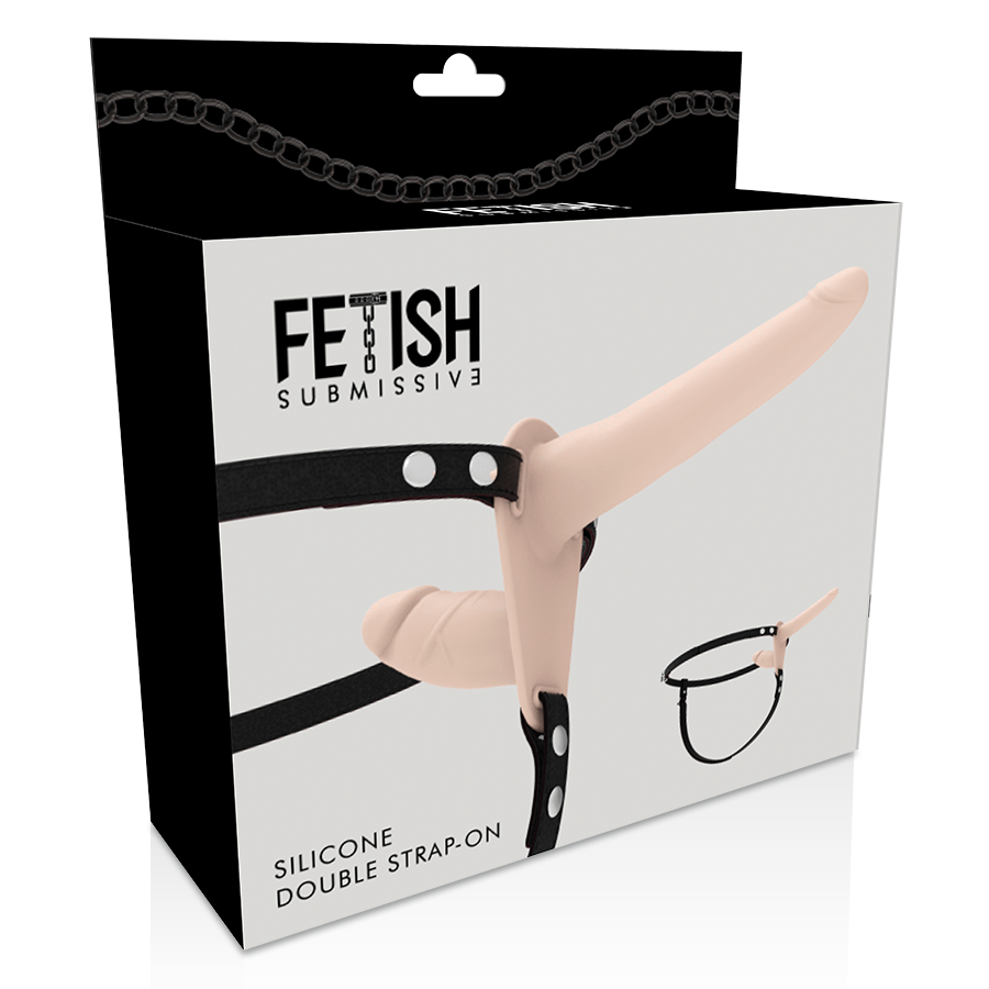 Fetish Submissive Harness - Doble Penetración Flesh