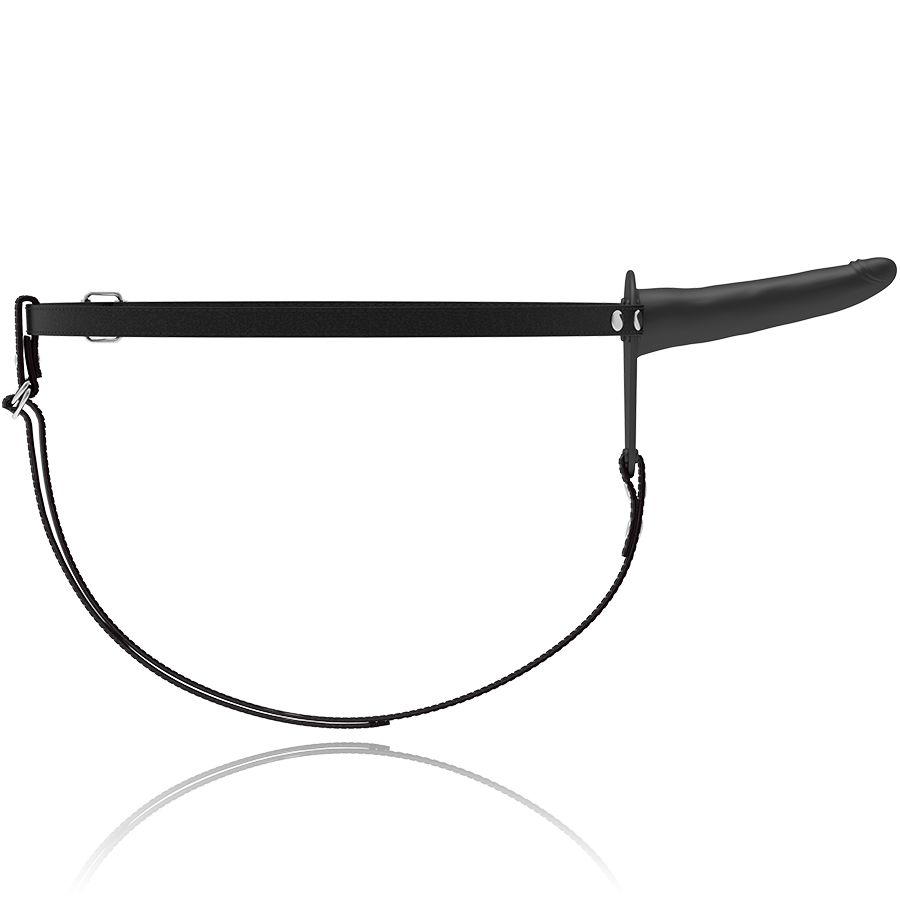 Fetish Submissive Harness - Vibrador Silicona Negro 15 Cm