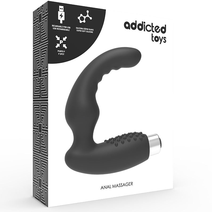 Addicted Toys - Vibrador Prostático Recargable Model 2 - Negro
