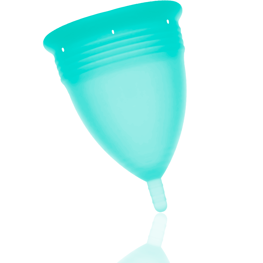 Stercup - Copa Menstrual Fda Silicona Aquamarina - Talla L