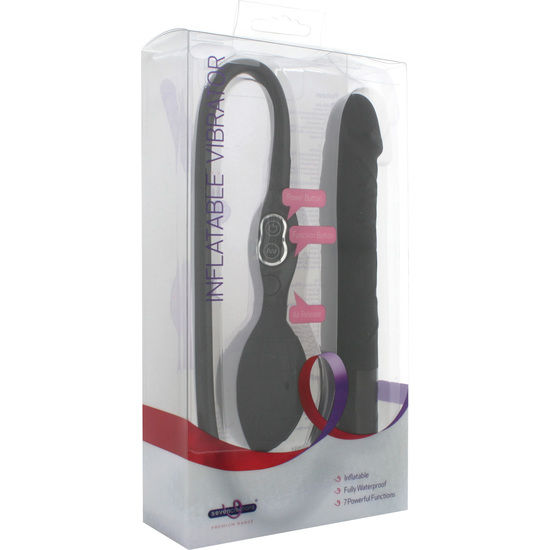 Seven Creations - Vibrador Hinchable Negro