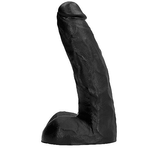 All Black Pene Realístico Con Testículos 22cm