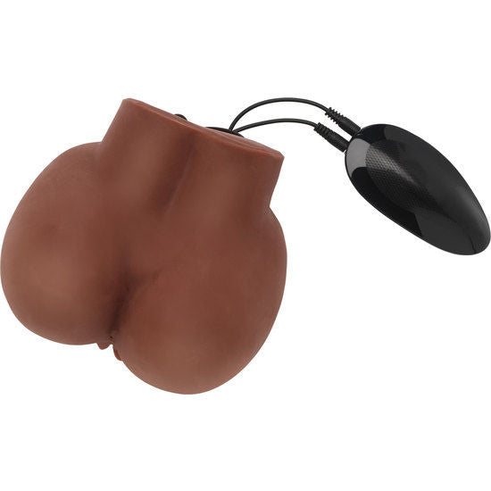 Act - Big Ass Masturbador Realista Con Vibrador Marrón