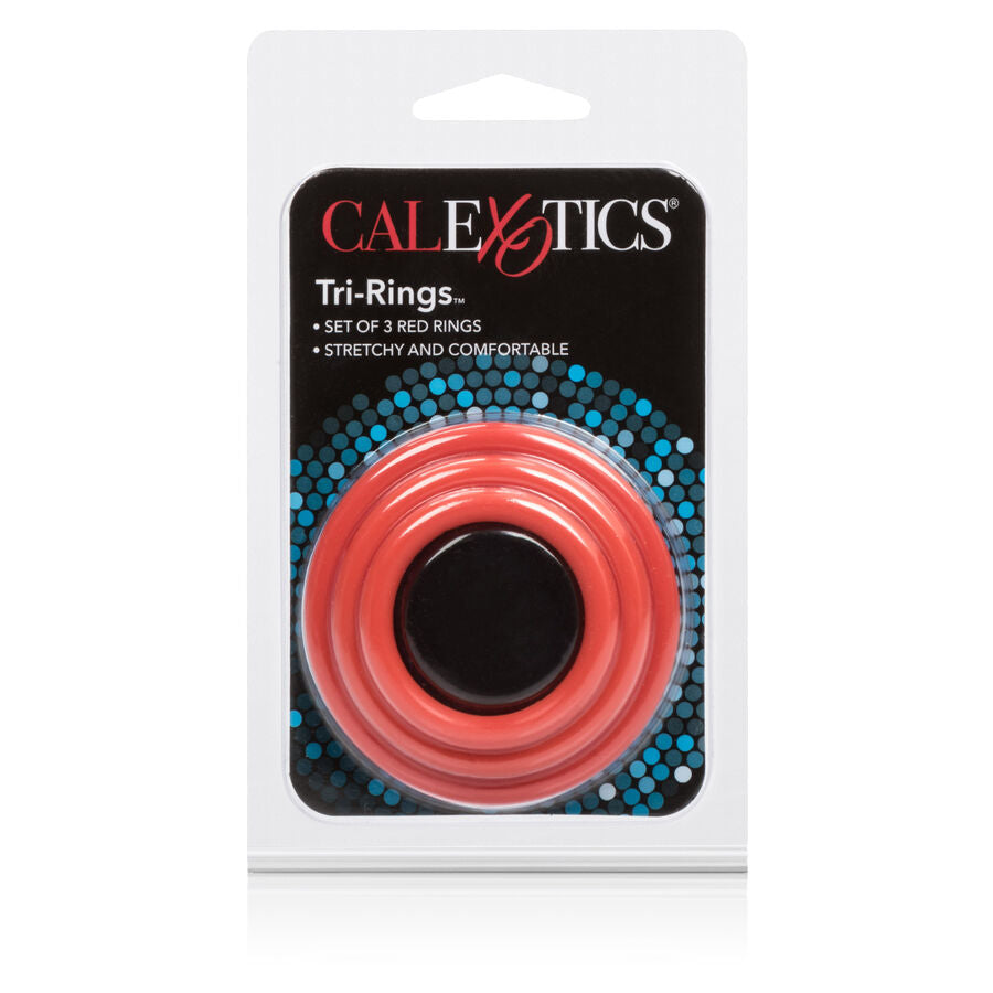 Calexotics - Set Tres Anillas Erección Rojo
