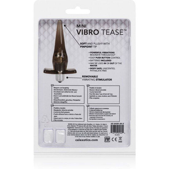 Mini Vibro Tease - Plug Vibrador Gris