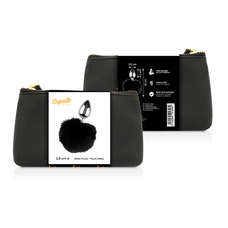 Coquette Chic Desire - Plug Anal De Metal Talla L 2.8 X 4.1 Cm