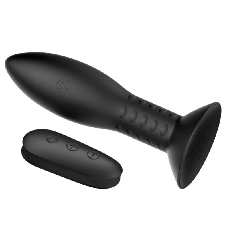 Mr Play - Plug Con Bolas Rotadoras Negro Control Remoto