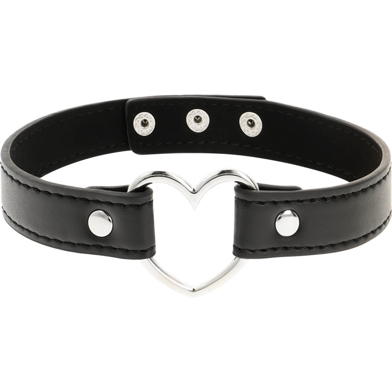 Coquette Chic Desire - Collar Cuero Vegano Accesorio Woman Corazón