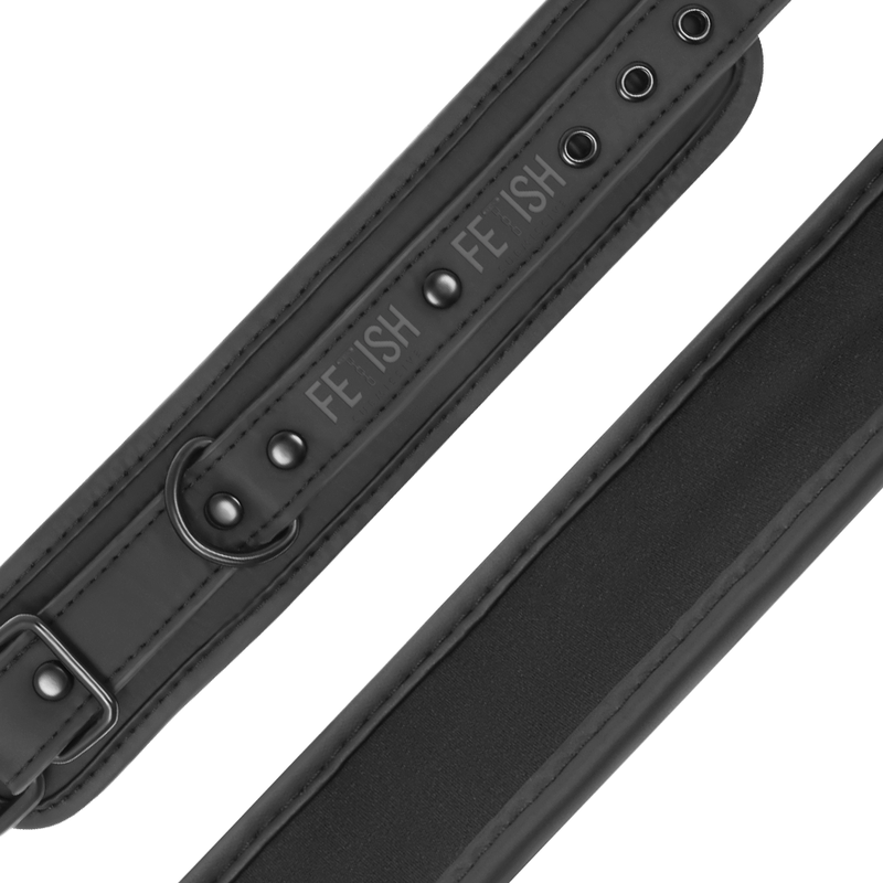 Fetish Submissive - Esposas Cuero Vegano Con Forro De Nopreno