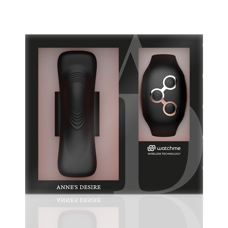 Anne'S Desire - Panty Pleasure Tecnología Watchme Negro/Gold