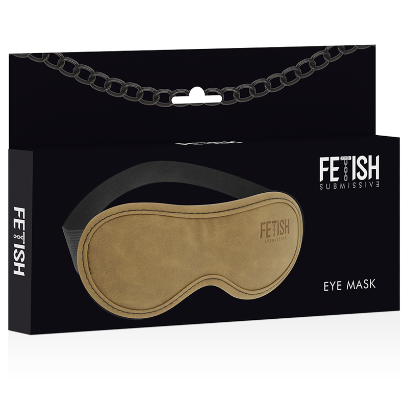 Fetish Submissive Origen - Antifaz Cuero Vegano Con Forro De Neopreno