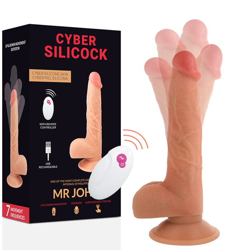 Cyber Silicock - Realístico Control Remoto Mr John 23.88 Cm -o- 4.3 Cm
